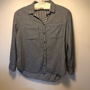 Madewell Gingham Long Sleeve Button Down Shirt